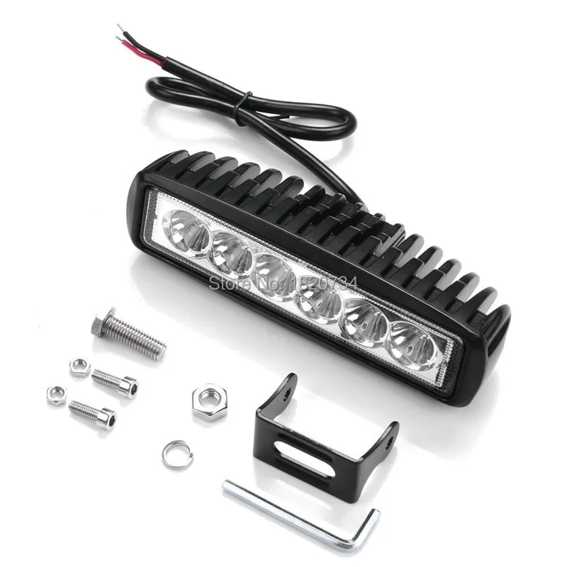 18 Вт Светодиодный светильник для мотоцикла противотуманный внедорожный 4x4 ATV