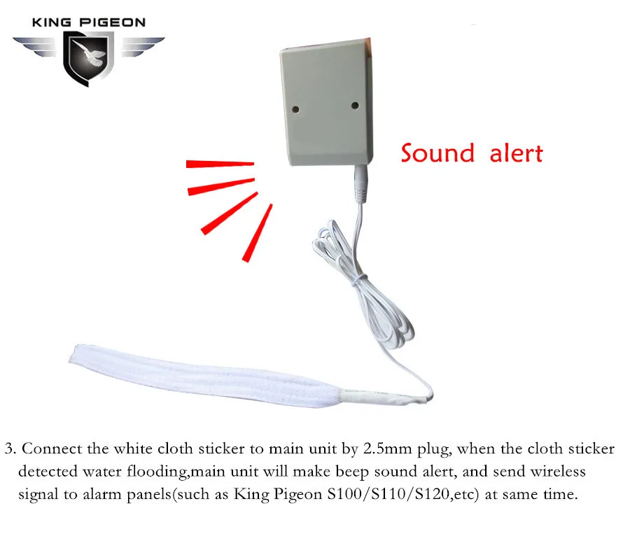 Бесплатная доставка Беспроводной детектор утечки воды датчик Датчик Затопления