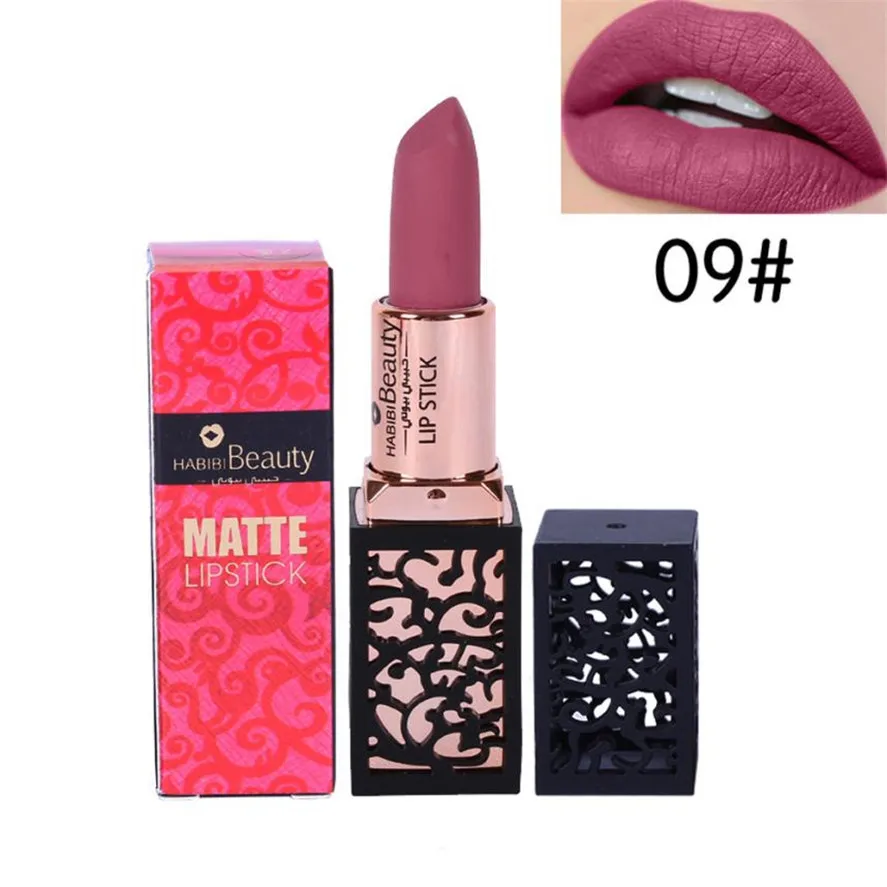 Новинка, стойкая матовая губная помада HABIBI BEAUTY, 1 шт., помада, косметика для женщин, сексуальные губы, матовый стойкий блеск для губ, вечерние, красивый макияж
