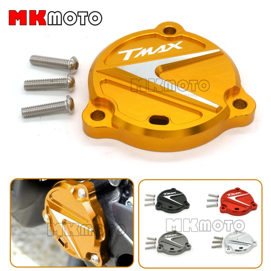 

LOGO CNC алюминиевая крышка переднего приводного вала для мотоцикла, Золотая защита для YAMAHA TMAX 530 2012 2013 2014 2015-2016