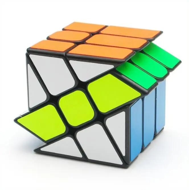 YJ колеса ветра Неравные 56 мм 3x3x3 Литые Покрытием magic cube Puzzle Кубы Укрепить Кубо