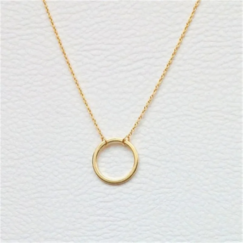 

Коллекция 2018 года, ожерелья с подвеской с начесом Forever Circle для женщин, длинная цепочка из сплава, классическое геометрическое ожерелье из ис...