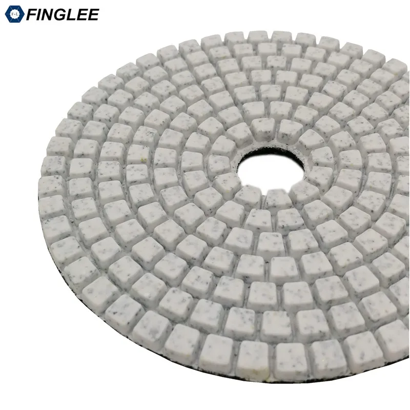 Фингли 1 шт. 6 дюймов / 150 мм высококлассная алмазная полировальная подушка для восстановления работы с гранитом, мрамором, бетоном, керамикой и камнем при мокром полировании.