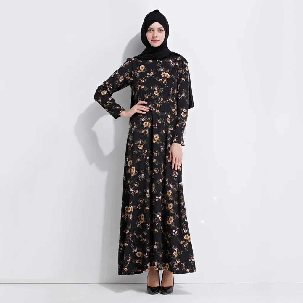 ОАЭ кафтан абайя платье для женщин 2019 Мода африканская Марокканская одежда