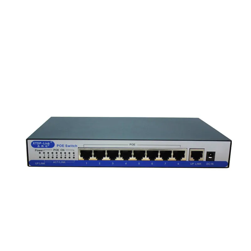 9-портовый гигабитный poe коммутатор 100 Мбит/с IEEE802.3af/at активный POE 8-портовый 50 в 1000 А