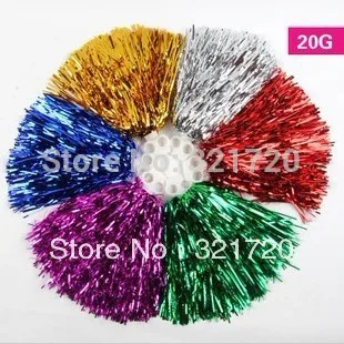 20 г помпоны для болельщиц (24 шт./лот) спортивные принадлежности Черлидинга цвета и
