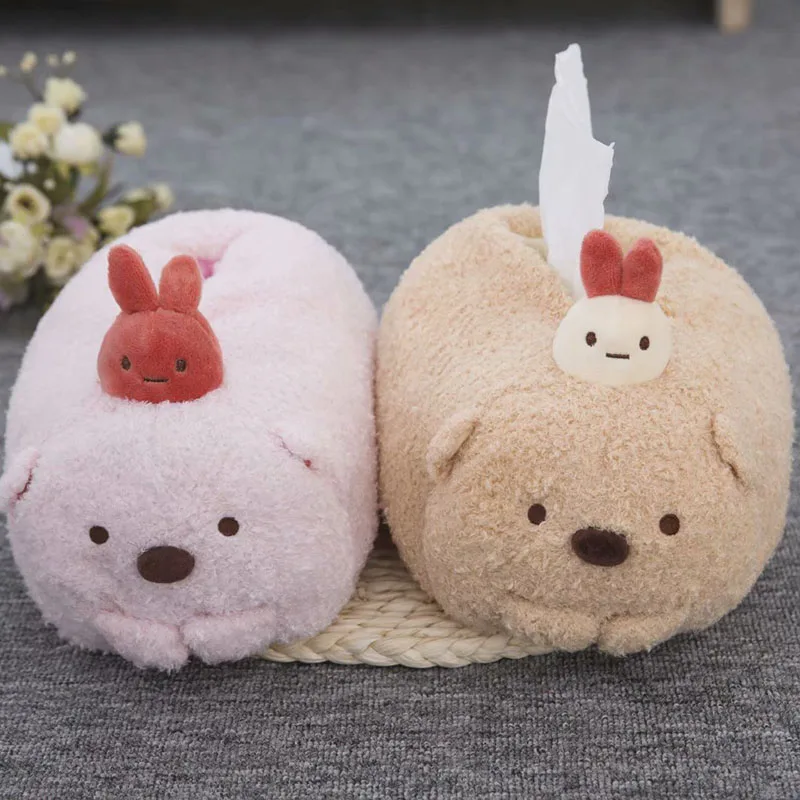 

Sumikko Gurashi Plush Tissue Towel Japanese Anime Toy Stuffed Animal Soft Cute Paper Towel Set