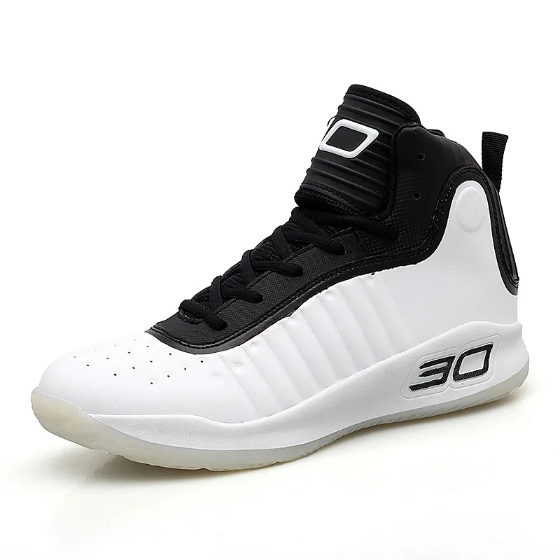 black white RECOISIN кроссовки мужские баскетбольные кроссовки zapatos hombre Boost Basket кроссовки унисекс Звездные баскетбольные мужские кроссовки супер мяч - Цвет: black white
