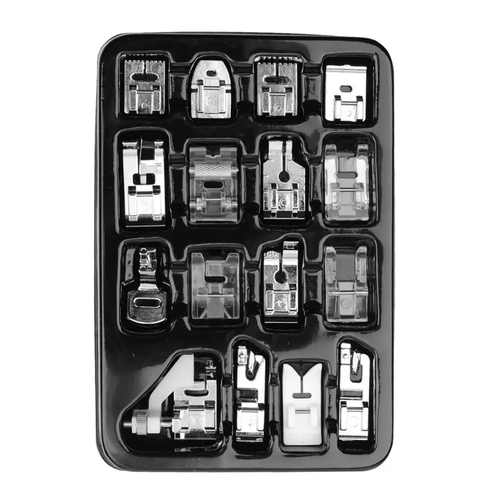 16 шт. бытовой швейной машины АКСЕССУАРЫ Лапка средства ухода за кожей стоп