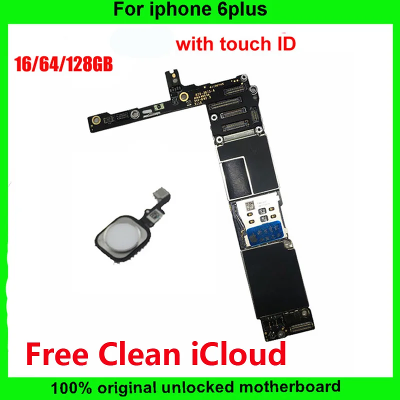 16 Гб 64 128 ГБ Бесплатная iCloud IOS системная материнская плата для iphone 6 Plus 100%