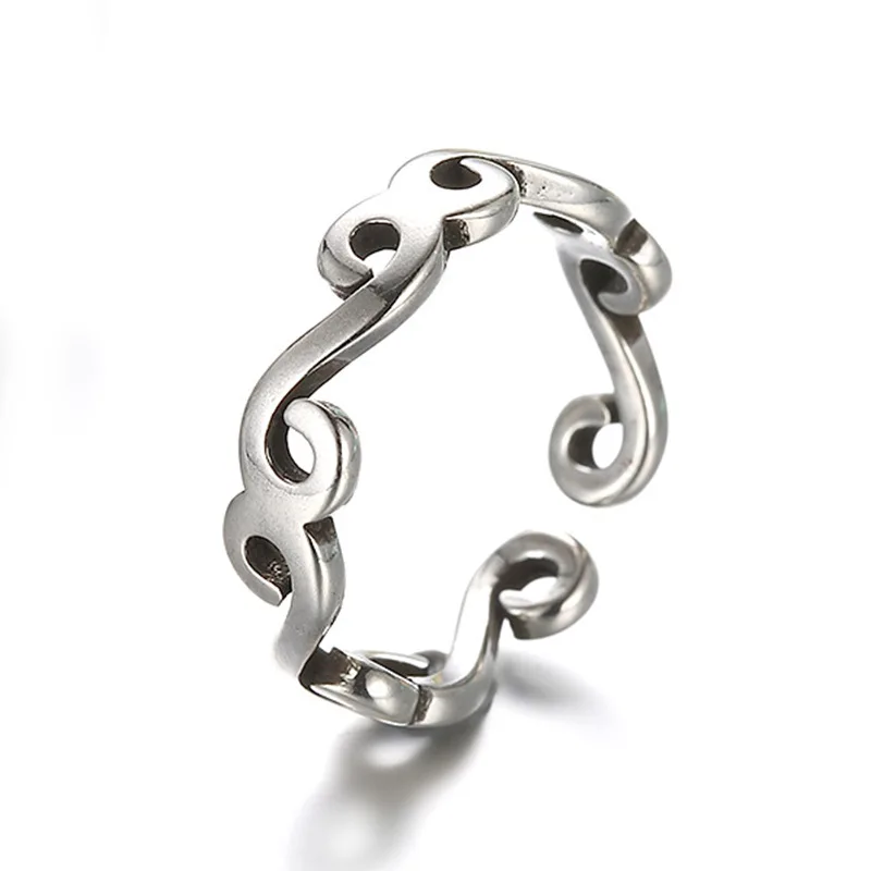 Женское кольцо из серебра 925 пробы с регулируемым размером |