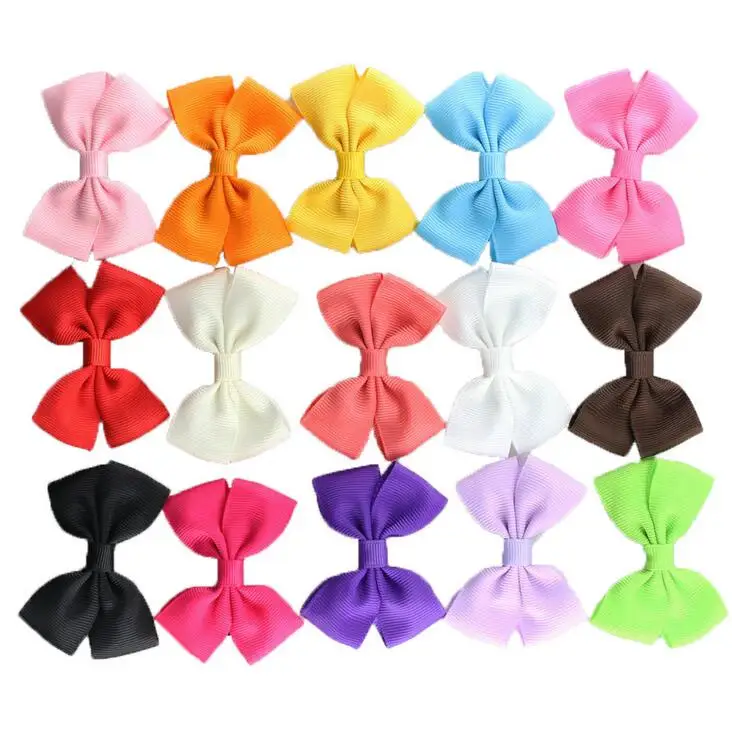 300 шт./лот бант маленького размера один зажим для волос нескользящая ручка