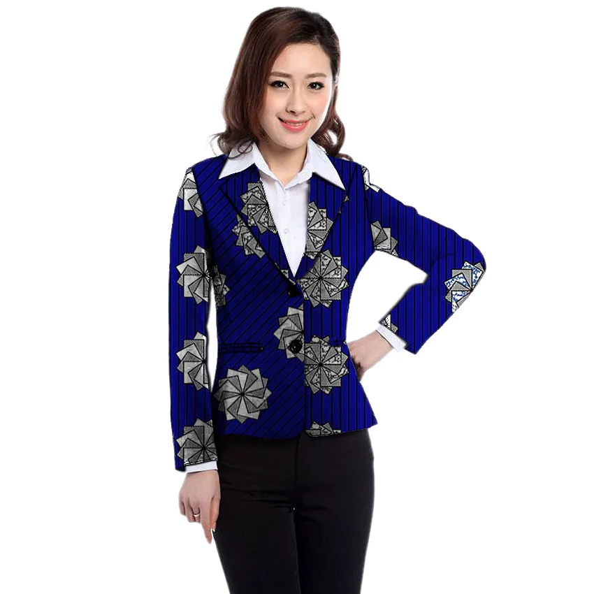 Африканская одежда женские блейзеры с принтом slim fit Анкара модный костюм куртки на заказ свадебные куртки официальный костюм