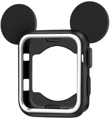 black white 5 видов цветов крышка мягкий резиновый чехол для Apple Watch, версии силиконовая Обложка Микки Nike+ ремешок для наручных часов iwatch серии 3/2/1 38 мм 42 мм - Цвет ремешка: black white