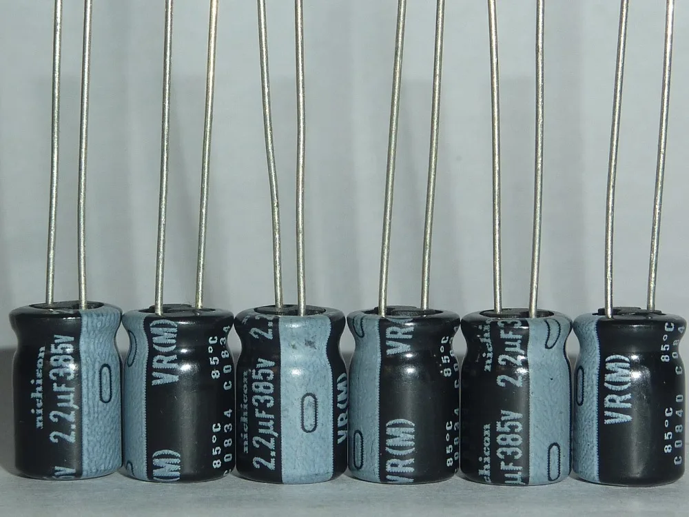 50 шт. 2 мкФ 385V NICHICON VR Series 8x12 5 мм миниатюрный размер 385V2.2uF Алюминиевые