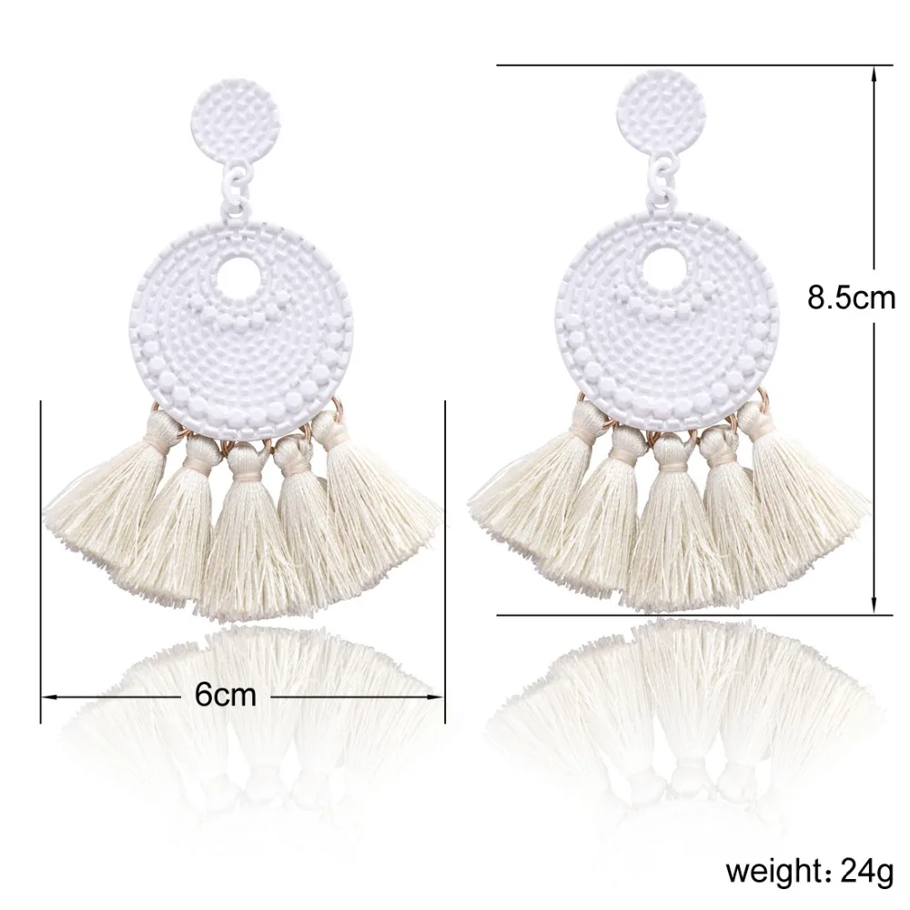 Этнические большие висячие серьги богемные модные ювелирные изделия длинные с