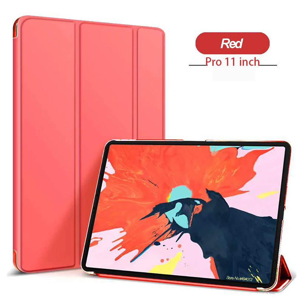 Чехол-подставка Trifold для нового iPad Pro 11, Ультратонкий чехол из искусственной кожи, Умный Магнитный чехол для iPad Pro 11, чехол