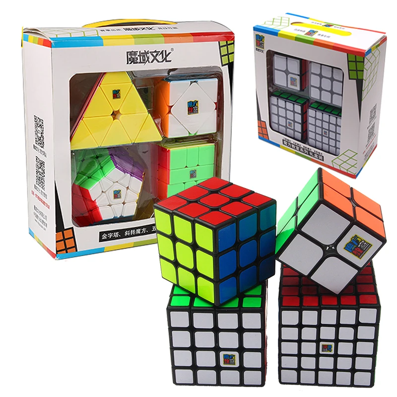Moyu Cubing класс MoFangJiaoShi 2x2 3x3x3 4x4x4 5x5x5 магический куб набор подарочные липкие игрушки