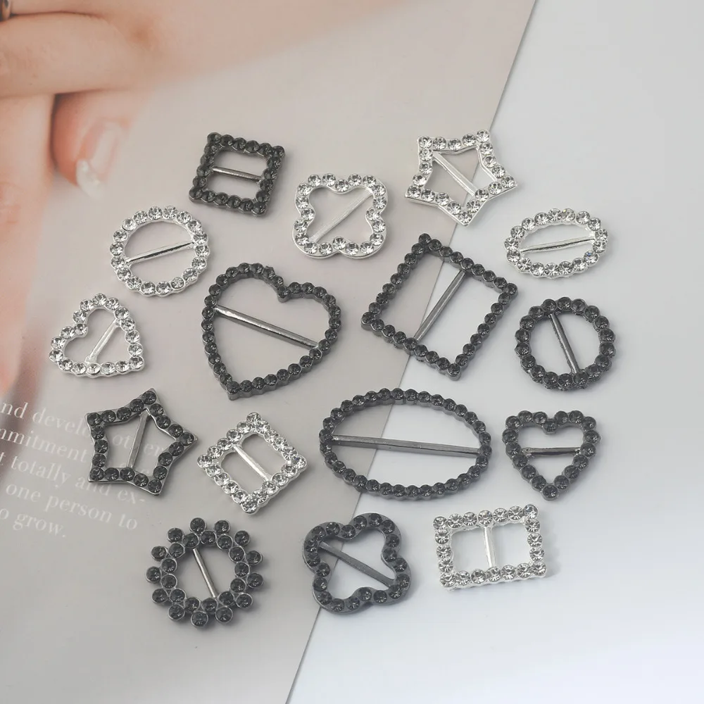 6 шт. металлические пряжки Стразы для украшения волос|Ювелирная фурнитура и