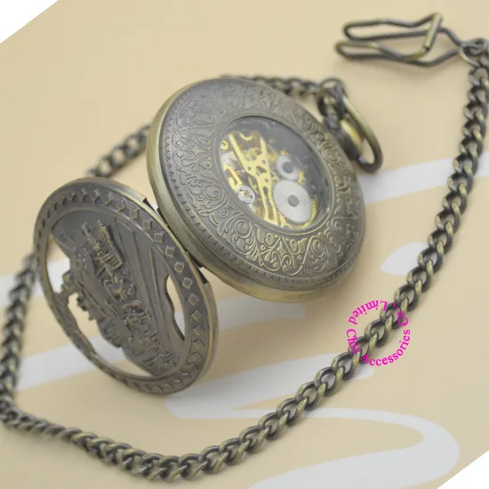

g buyer price good quality vintage retro new antique bronze men train roman dial mechanical pocket watch hour with chain