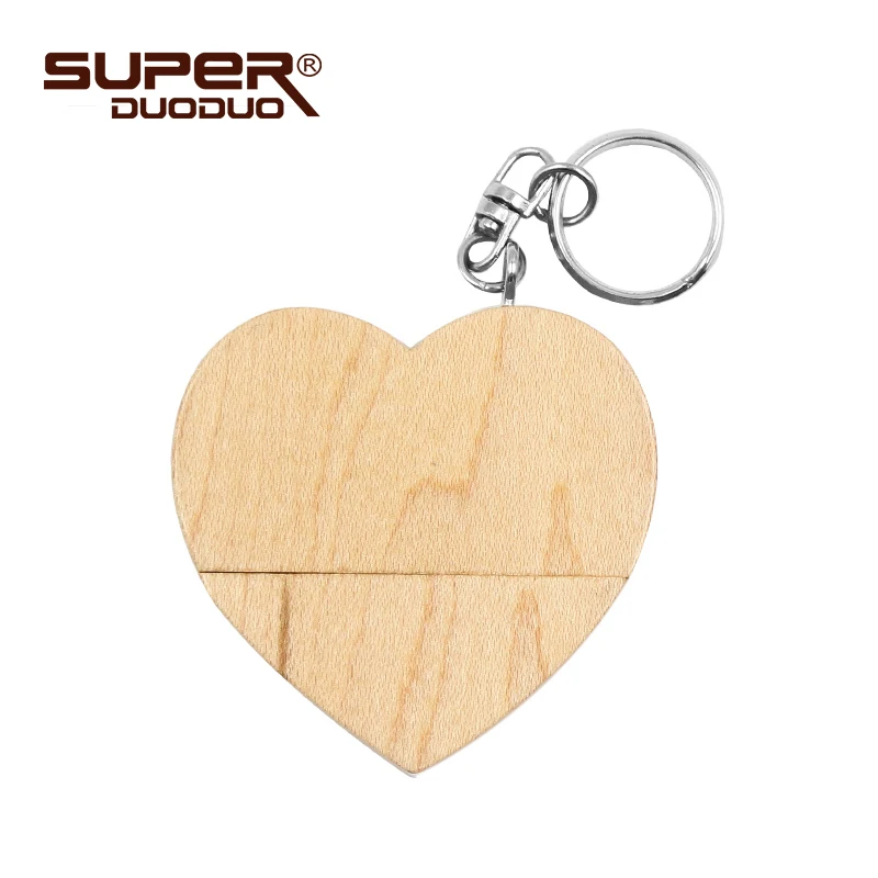 M1 Креативный деревянный usb флеш-накопитель в форме сердца, 4 ГБ, 8 ГБ, карта памяти, флешка, 16 ГБ, 32 ГБ, 64 ГБ, U диск на ключ, подарок - Цвет: M1