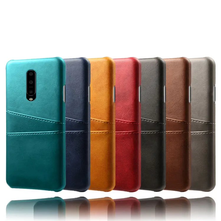 Роскошные кожаные держатели для телефонов для Oneplus One Plus 7 7Pro 5 5 T 6 6 T 3 2 X тонкий гибридный жесткий чехол для телефона