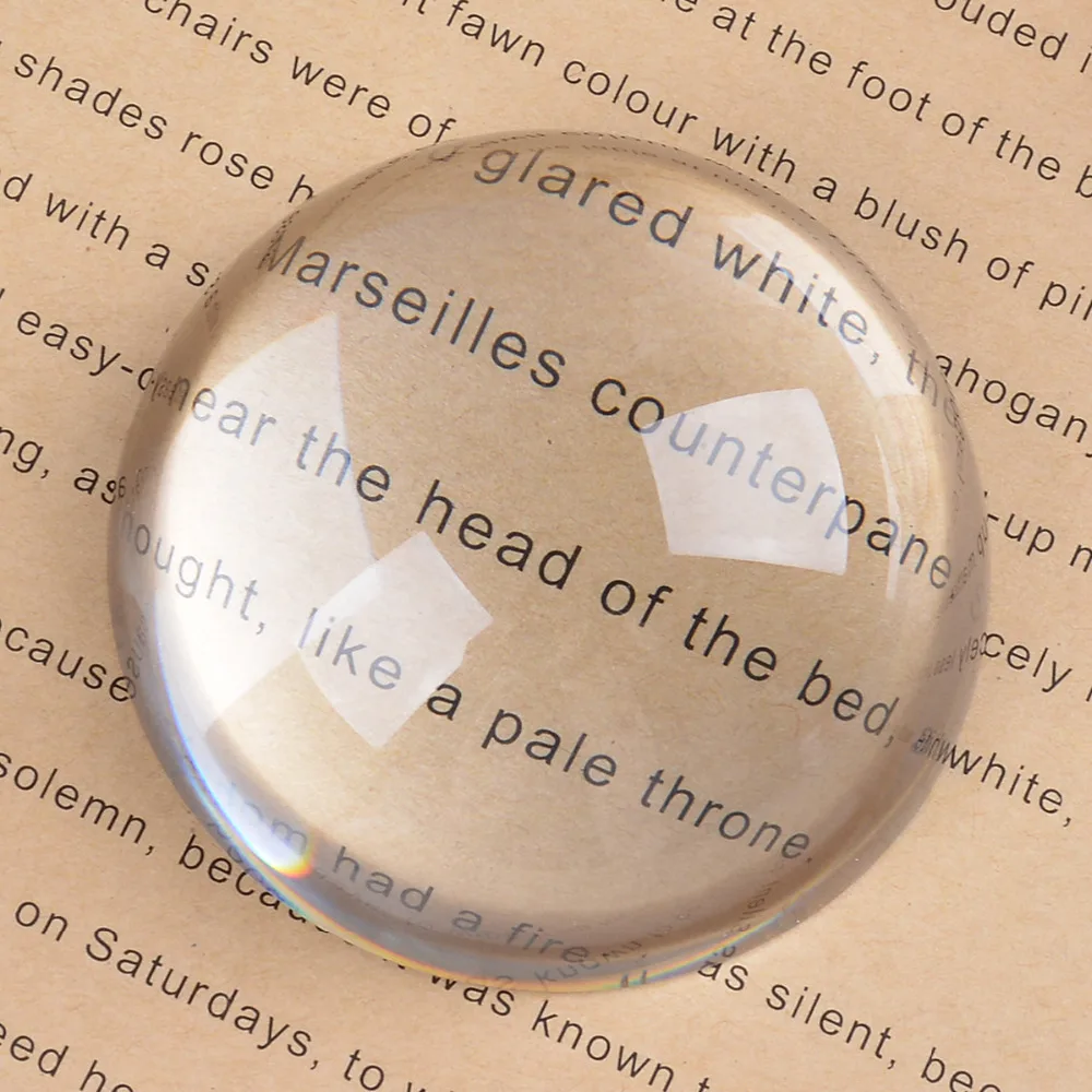 80mm Crystal Sphere Magnifying Glass Ball - Professional Grade World Map Reading Aid and Office Desk Ornament image 3