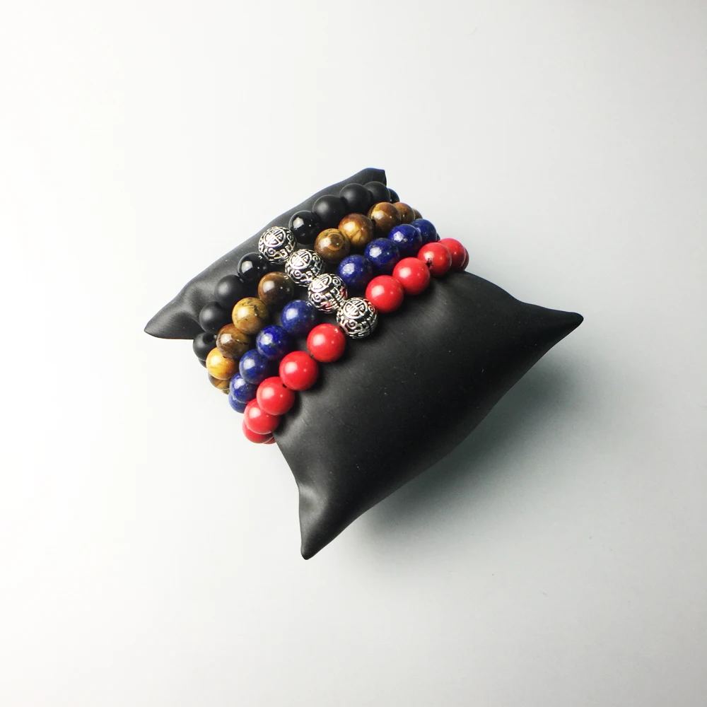 Черные бусины в виде гуру этнический браслет 2018 супер предложение буддийская