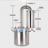 2070 l liters 518 gal new stainless steel home pure water whiskey alcohol beer distiller wine making brew kit