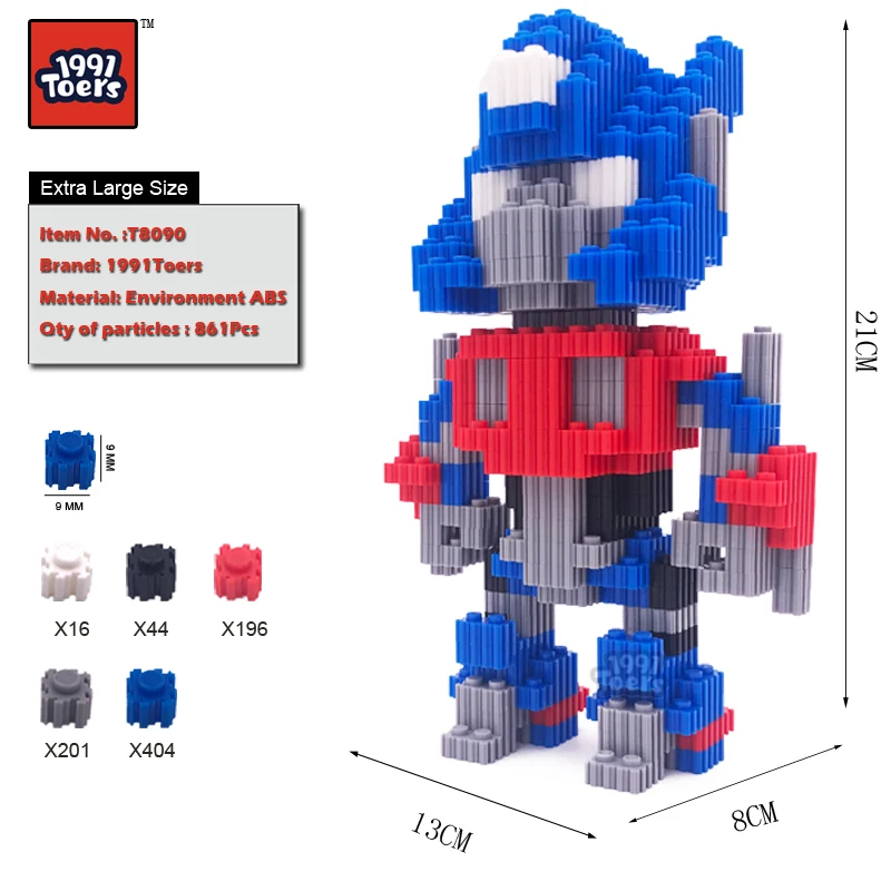 1991Toers Bumblebees Optimus Primes Алмазные Кирпичи DIY творческие игрушки подарки для детей |