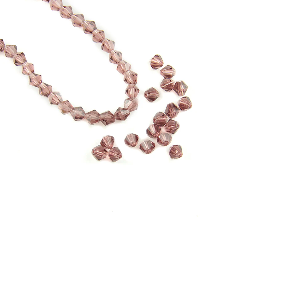 

1440 шт 3 мм/4 мм Аметист/темно-зеленый/красный цвет свободные стеклянные биконовые бусины граненые разделительные хрустальные бусины для изг...