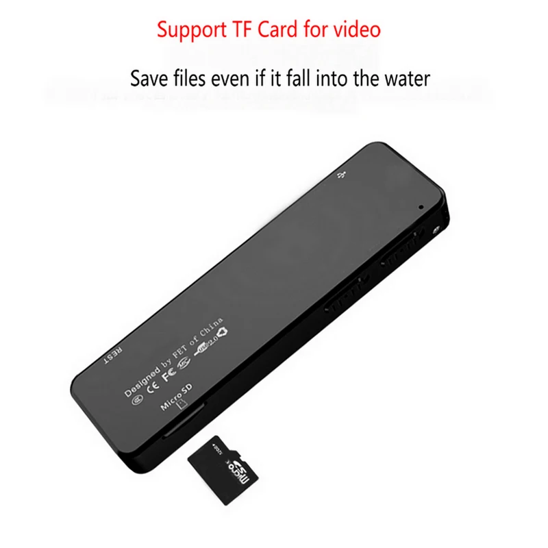 Vandlion мини ручка камера металлические цифровые диктофоны с 1080P HD Cam Звук Аудио Видео Диктофон поддержка TF карты A2