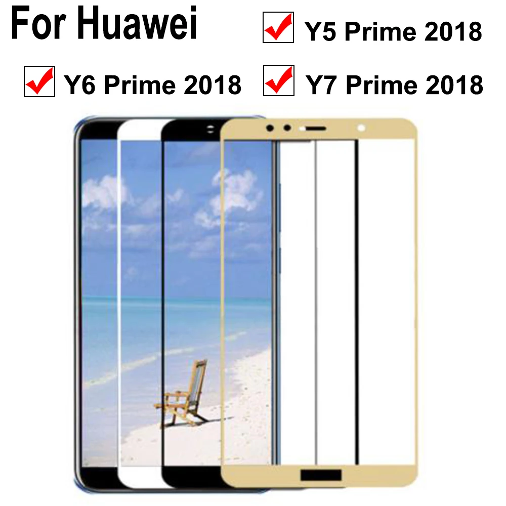 Защитное стекло Y7 для Huawei Y5 Y6 Prime 2018 закаленное Huaweii Y 5 6 7 5Y 6Y 7Y Y7Prime защита экрана