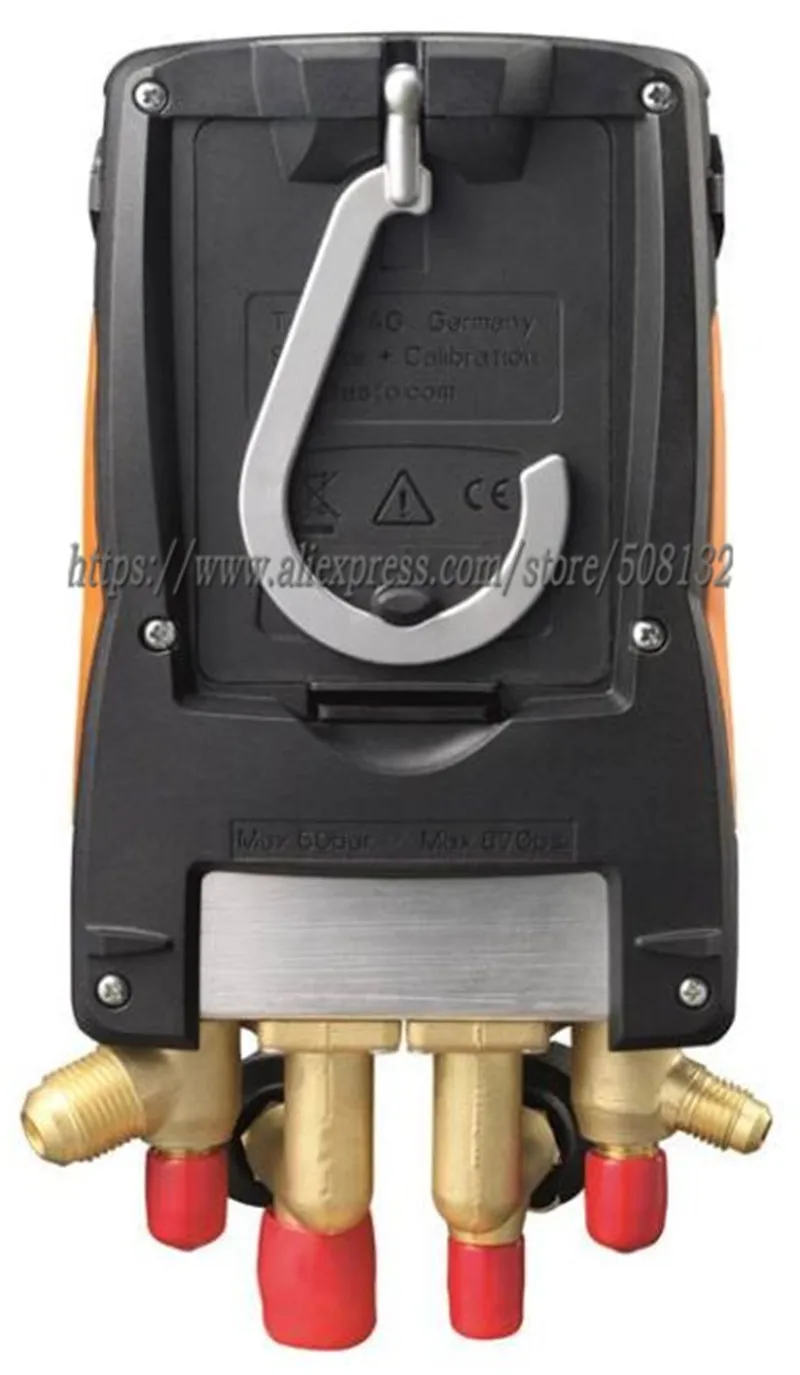 Цифровой манометр 4 полосный 2 шт. зонды с зажимом чемодан внешний Вакуумный