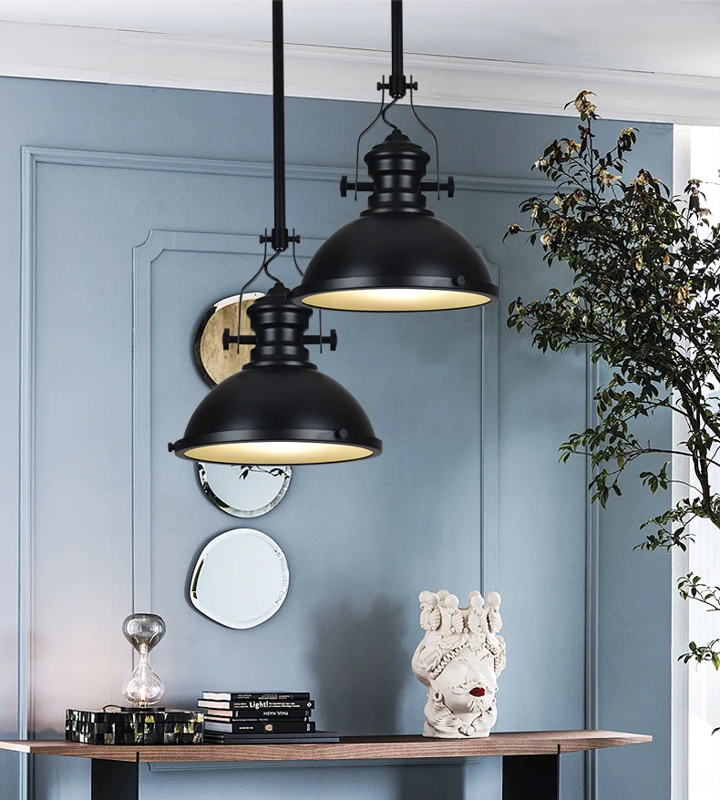 Vintage loft American chain pendant light country restaurant heavy metals industry lamp the wind restoring ancient ways