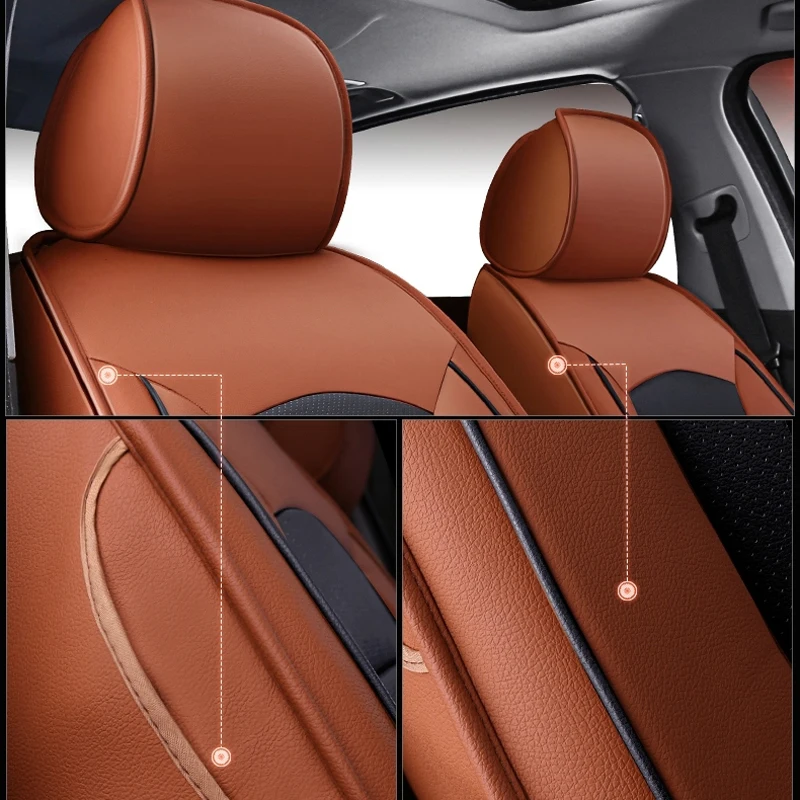 AutoDecorun перфорированная яловая кожа чехол для сиденья для Porsche Cayman аксессуары автомобильные чехлы для сидений 987 2 сиденья протектор 2013