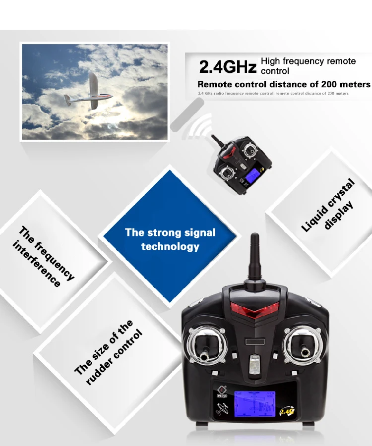 Wltoys F959 SKY-King 2,4G 3CH Радиоуправление радиоуправляемый самолет вертолет RTF Радиоуправляемый самолет игрушки для детей