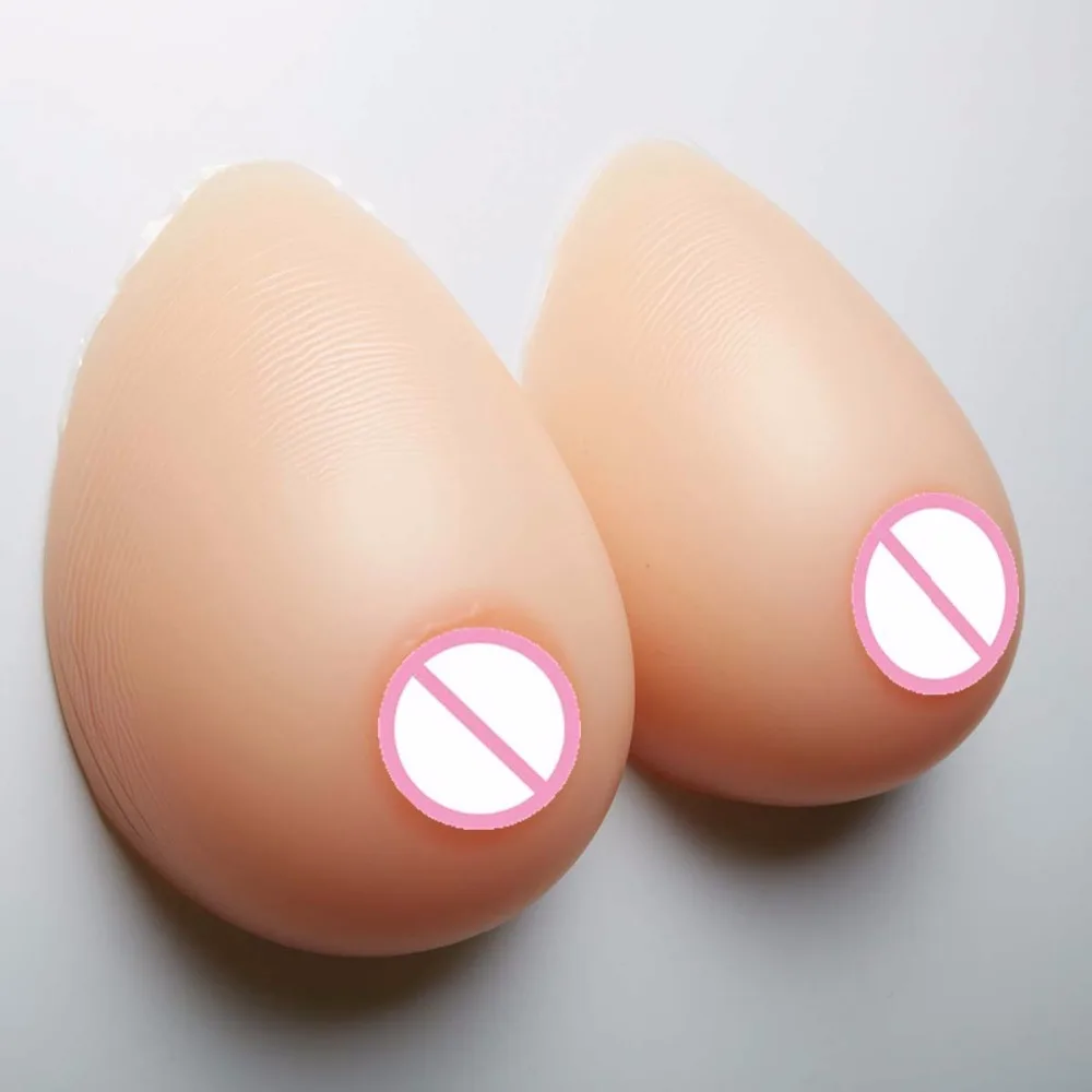 1000g/pair D Cup Silicone False Breast Boobs Forms Transvestites Enhancer Insert pads crossdresser silicone breasts peito