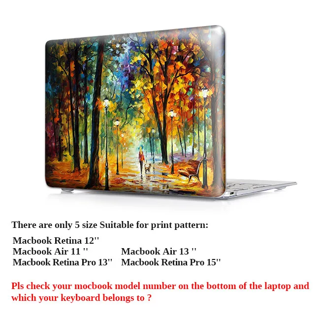 Прозрачный чехол с кристаллами для MacBook Pro retina 13 15 сенсорный экран и ID A1706 принт Звездная ночь живопись Воздух 11 12 13,3 дюймов - Цвет: P005