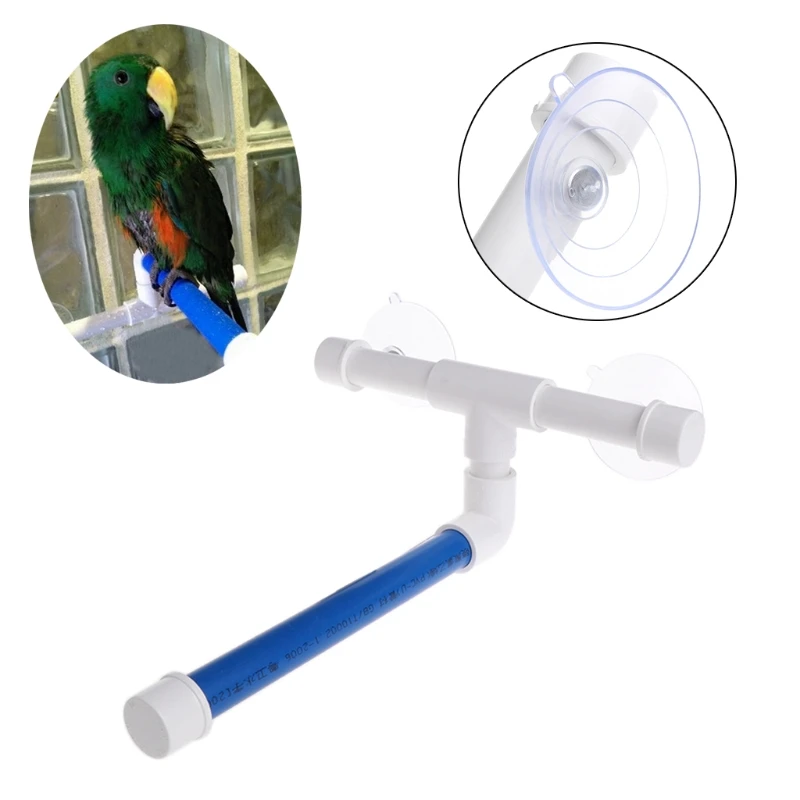 Pet Parrot Ванна Душ стоящая платформа стойка присоска настенная чашка птица