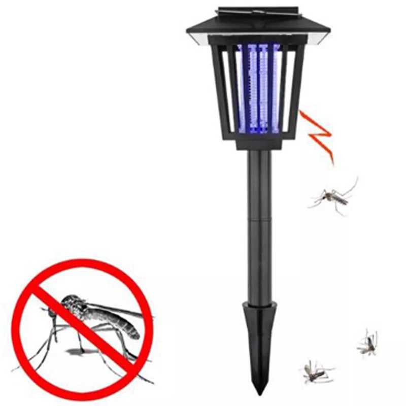 Solar Mosquito Killer Lamp LED UV Outdoor Garden Lawn Light Insect Pest Bug Zapper | Лампы и освещение