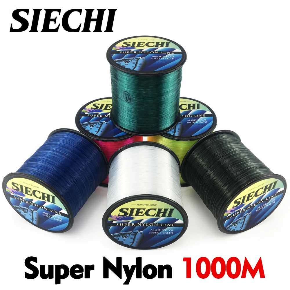 

SIECHI, 1000 м, нейлоновая рыболовная леска из монофиламента, японский Материал