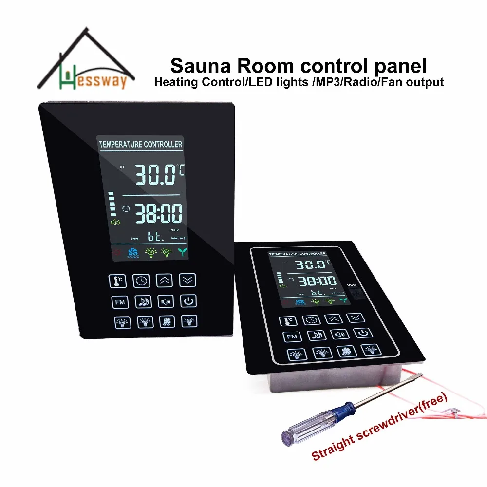 110V 220V Multi-Function Sauna Room Temperature Controller with AUX Output LED or Oxygen Bar | Инструменты