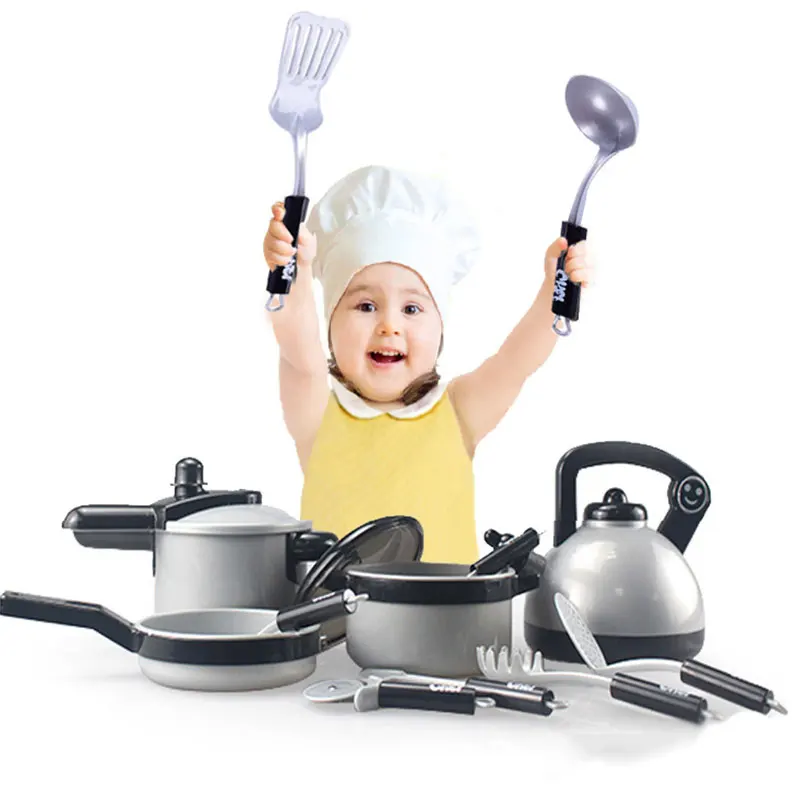 Моделирование посуда игрушка дом играть забавные кухонные принадлежности