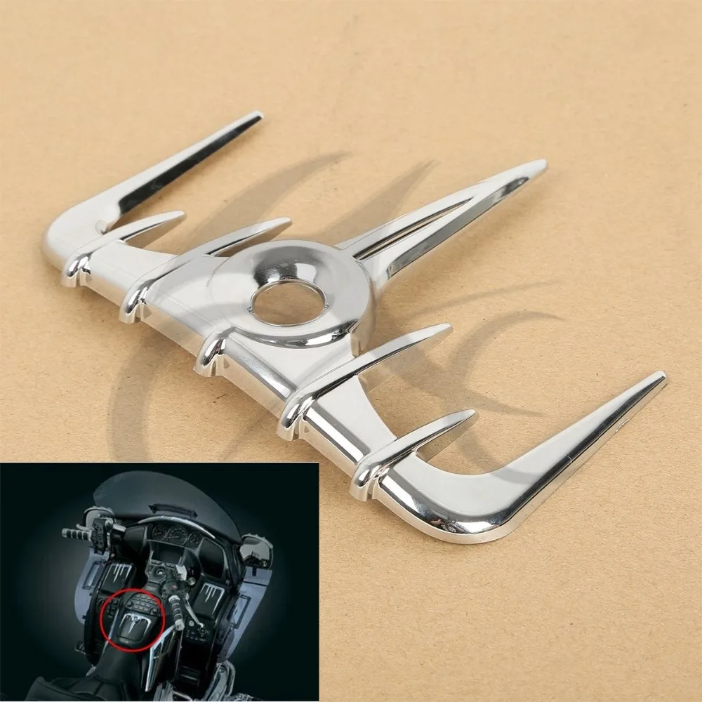 

Motorbike Chrome Fairing Gas Tank Door Trim For Honda Goldwing GL1800 2001-2011
