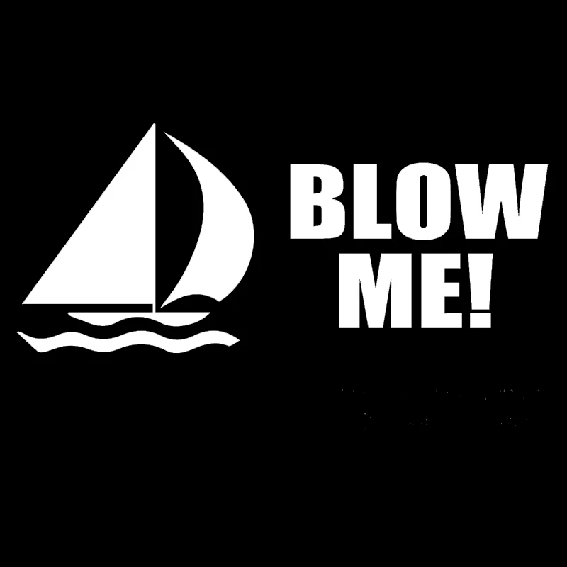 Виниловая наклейка на ноутбук с изображением Лодки Me Blow | Автомобили и мотоциклы