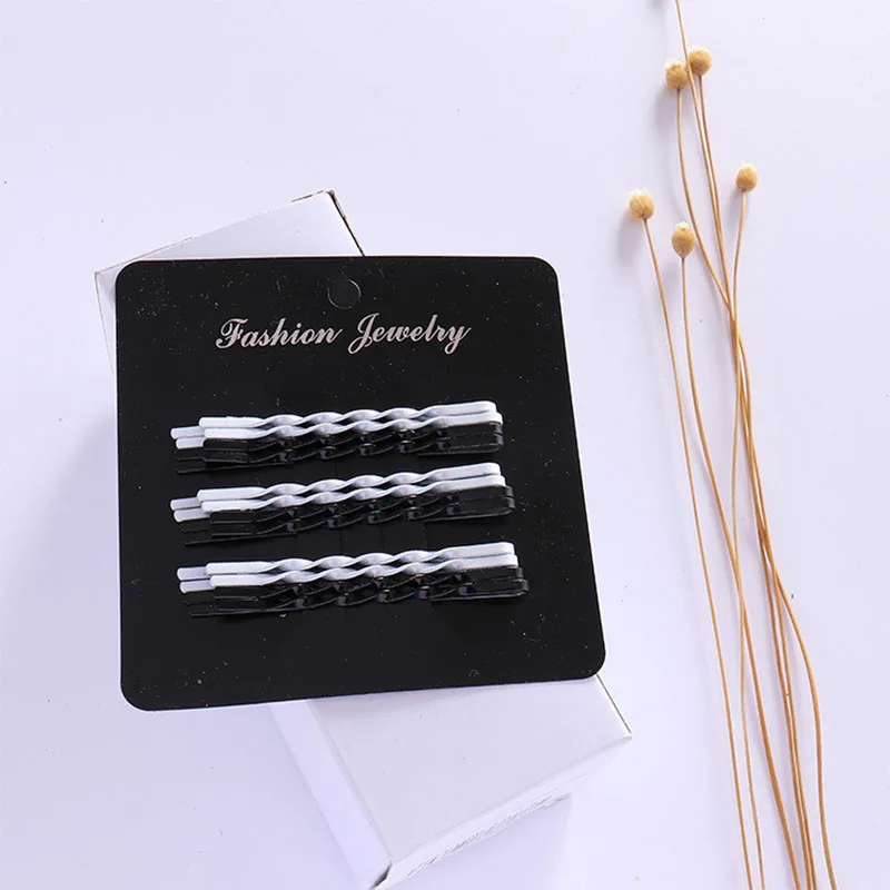 Приморский 12 шт./компл. градиентные Спиральные заколки цветные 6 цветов для волос