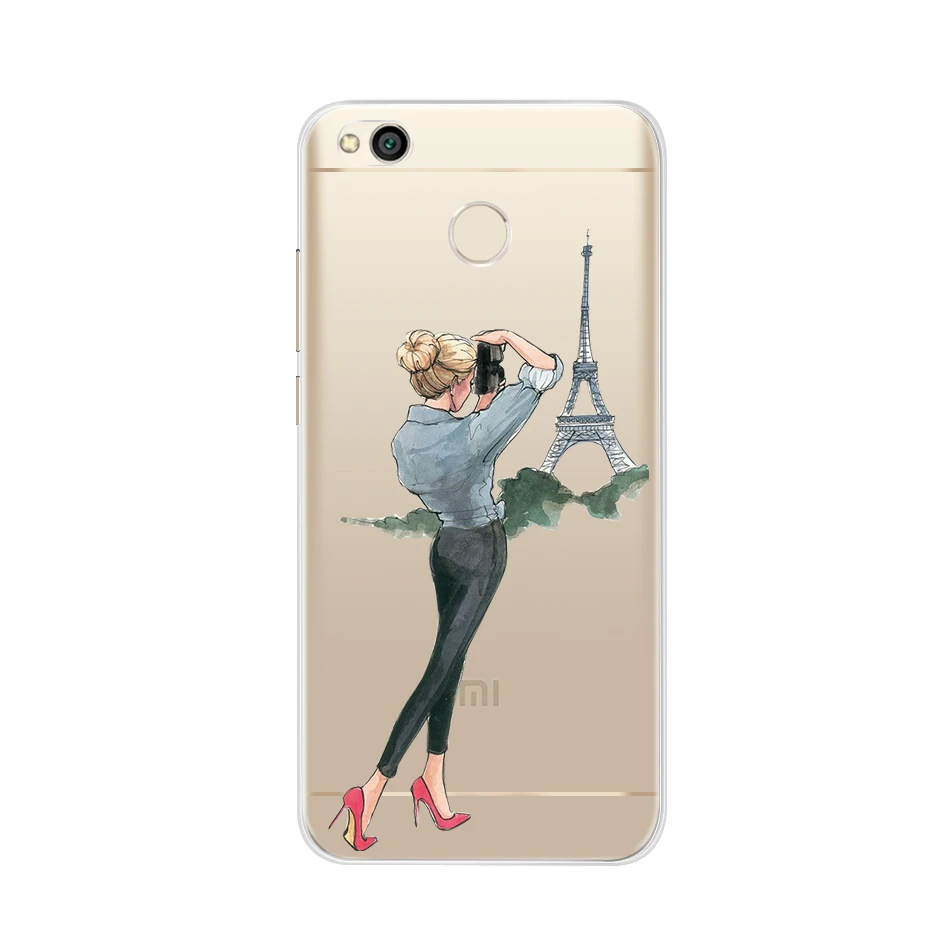 Шампанское Чехол для телефона Xiaomi Redmi 4X, мягкий силиконовый чехол Fundas для Xiaomi Redmi 4X X4 4 X Redmi4x, чехол из ТПУ, задний протектор, бампер 5,0" - Цвет: Шампанское
