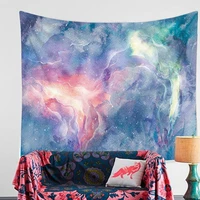 colorful cloud girl bedside tapestry bedroom background wall decoration tablecloth curtain hang cloth