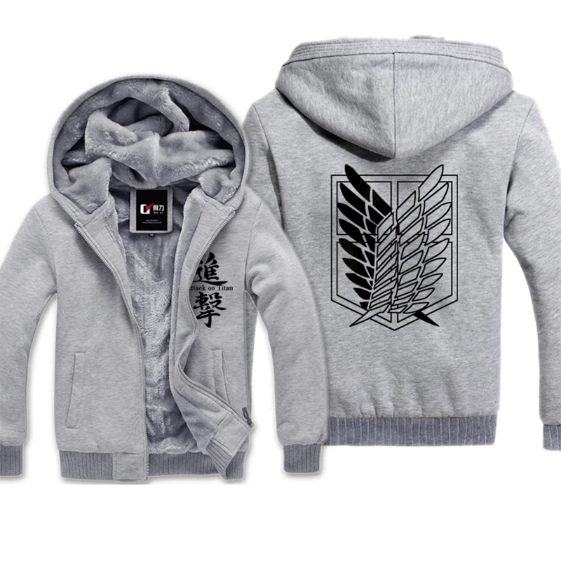 

Attack On Titan2018 Winter Warm Anime Hoodies Student Campus Men and Women Casual Fashion Long Sleeve Print Thicken Sweatshirts